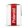 Bolso Polaroid blanco y rojo vista de perfil