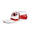 Bolso Polaroid blanco y rojo con cámara Polaroid Now roja