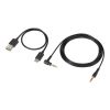 Cable USB Type-C y cable recto 3.5mm