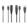 Cable XLR, cable USB Type-C y cable USB Type-A