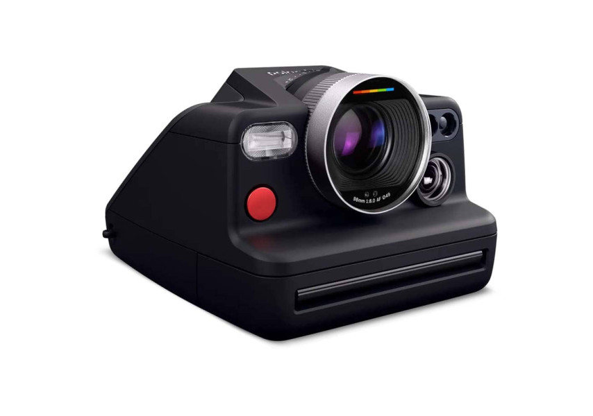 Polaroid I-2 Cámara Instantánea en color negro vista de perfil