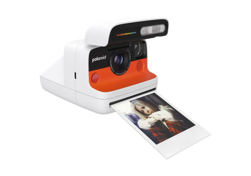 Cámara Instantánea Polaroid Flip (Blanca) con foto revelada
