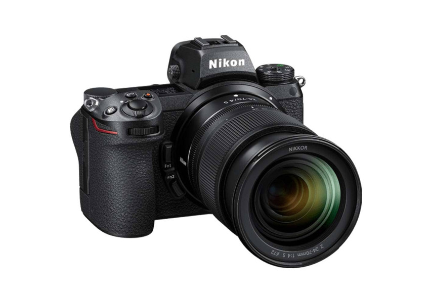 Nikon Z6 II Cámara Digital sin espejo con lente 24-70mm vista de perfil