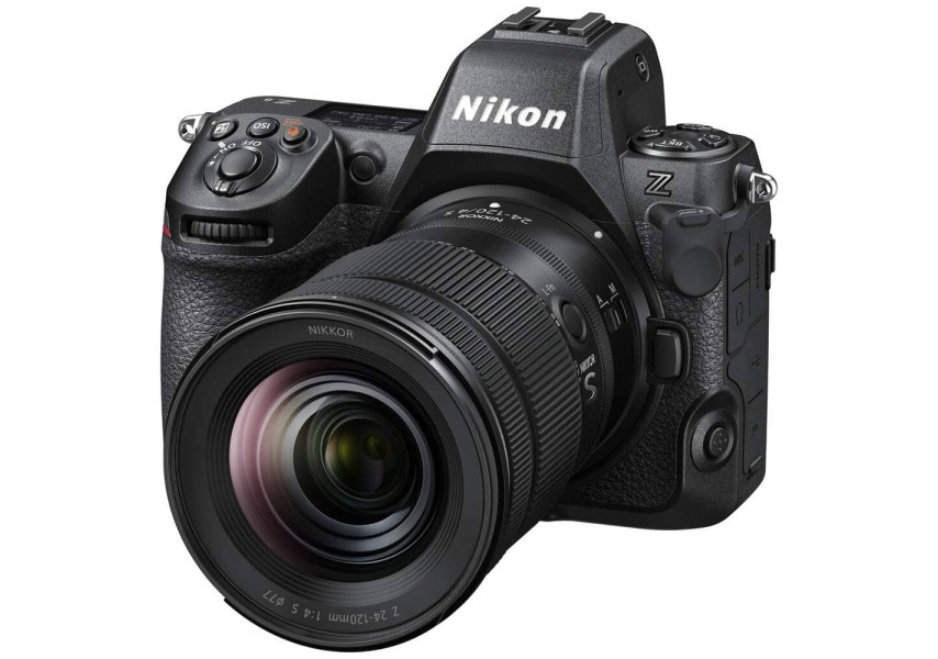Nikon Z8 Cámara Digital con lente 24-120mm vista de perfil