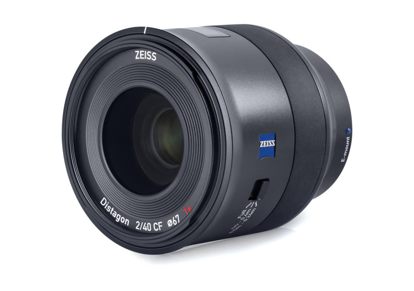 ZEISS Objetivo 40mm f/2 vista de perfil