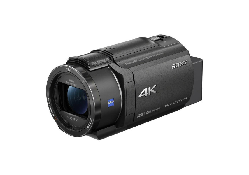 Sony FDR-AX43A 4K Ultra HD vista de perfil