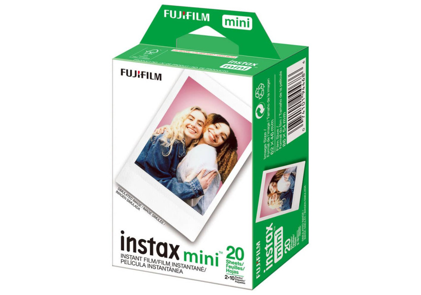 Caja de películas instax mini de 20 exposiciones