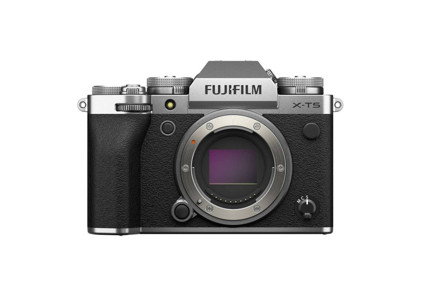 Cámara X-T5 Silver vista frontal