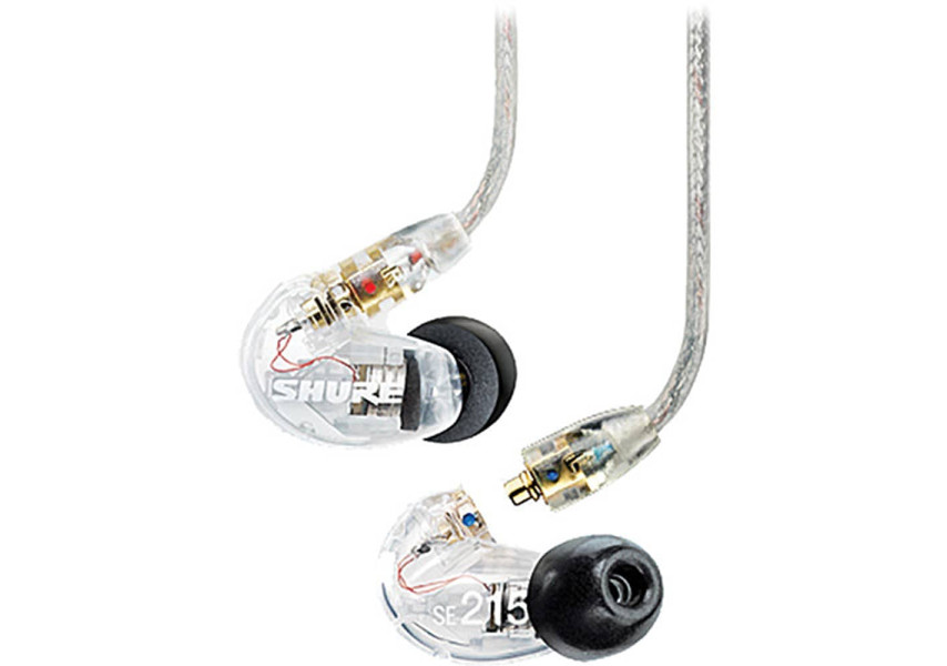 Auriculares SE215-CL vista de perfil