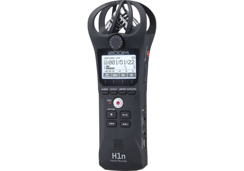 ZOOM H1n Grabador Portátil vista de perfil