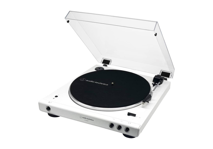 Tornamesa AT-LP60XBT color blanco vista de perfil