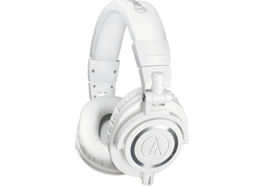 Audífonos ATH-M50X blancos vista de perfil
