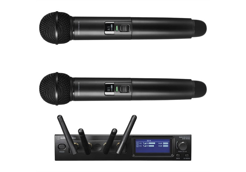 Audio-Technica ATW‑1422 Sistema Micrófonos Inalámbricos Dual