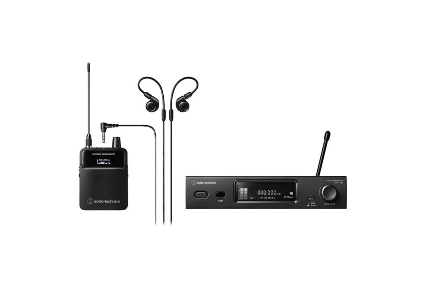 Sistema ATW-3255DF2, transmisor, receptor y auriculares
