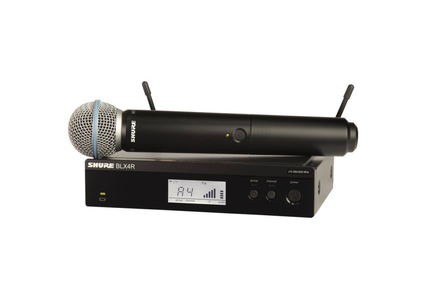 Shure BLX24R/B58 Sistema de Micrófono Inalámbrico vista frontal