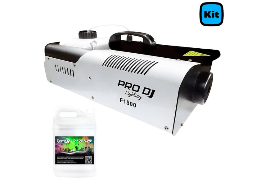 Pro DJ Lighting Kit Máquina de Humo F1500 y un galón de químico para humo