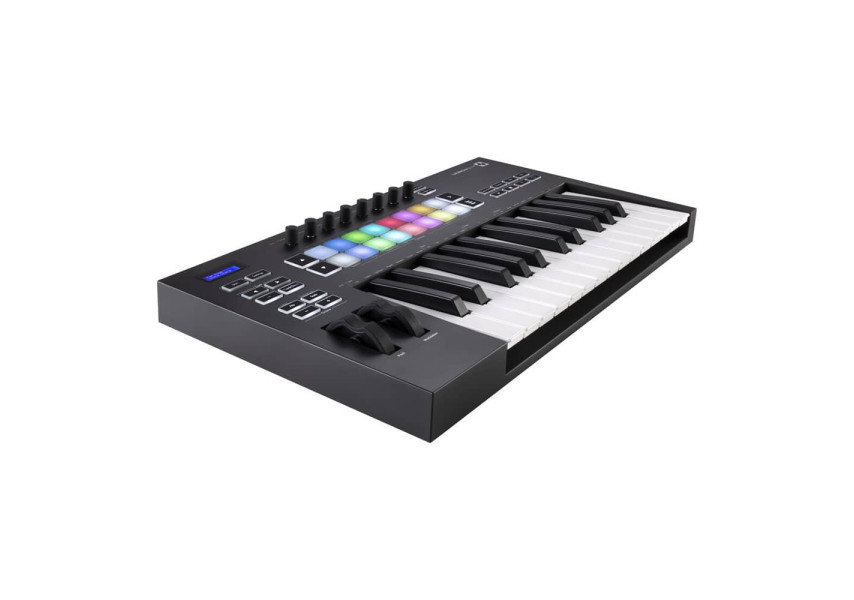 Launchkey 25 vista de perfil izquierdo