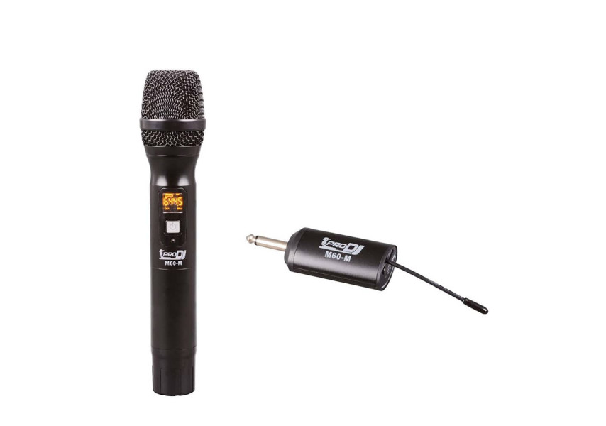 Pro DJ Micrófono y receptor inalámbrico M60-M