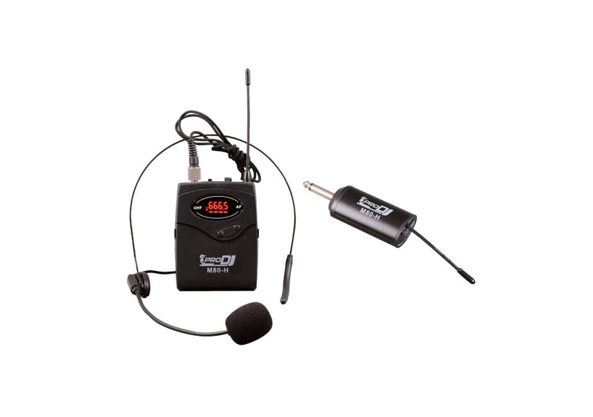 Bodypack M80-H con micrófono de diadema y tranmisor inalámbrico