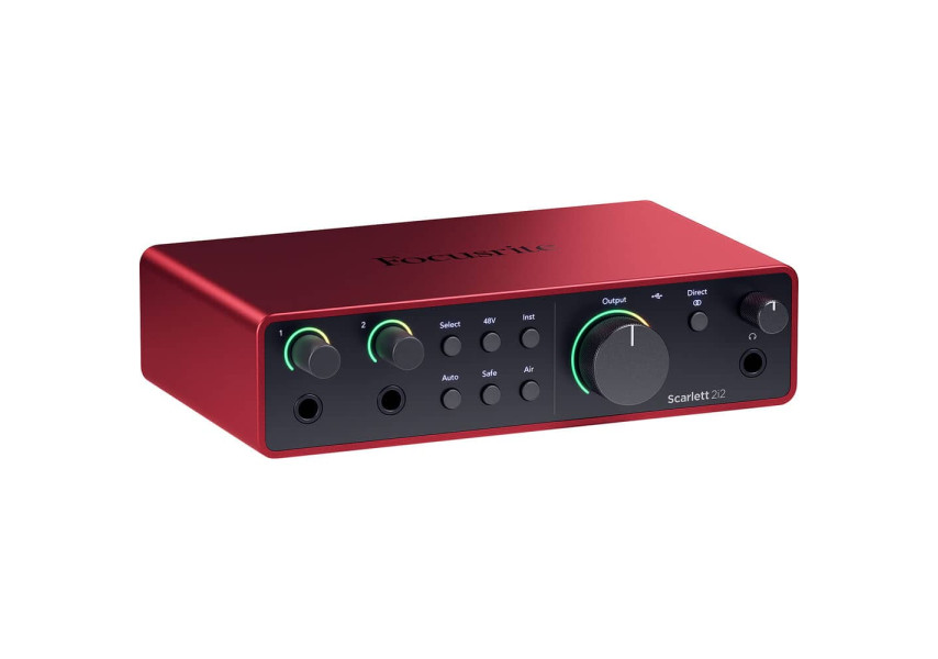 Interfaz Scarlett 2id 4ta Gen vista de perfil