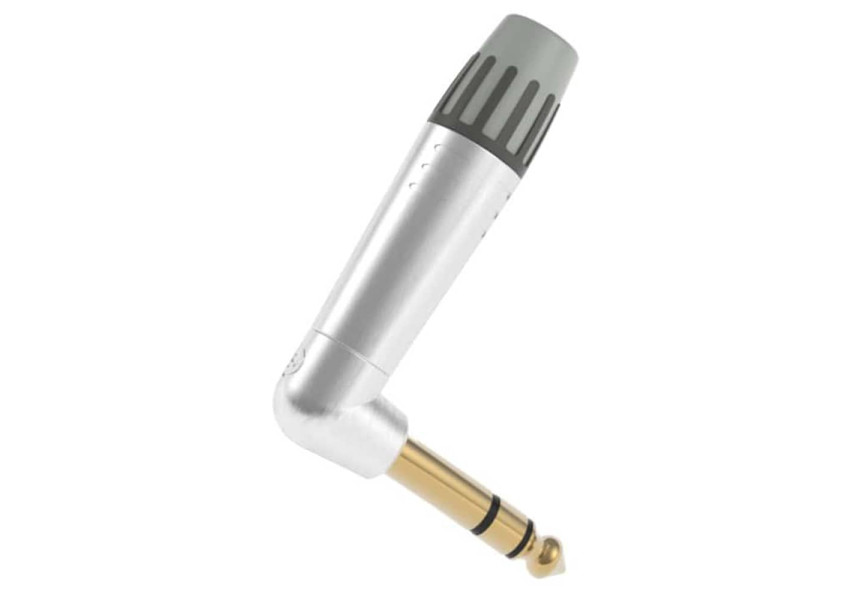 Seetronic MP3RX-G Plug 1/4" TrS Estéreo ángulo recto para audio
