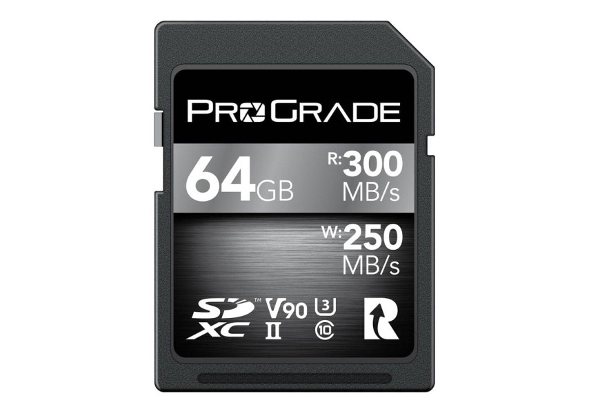 Tarjeta de memoria SDXC de 64 Gb vista frontal