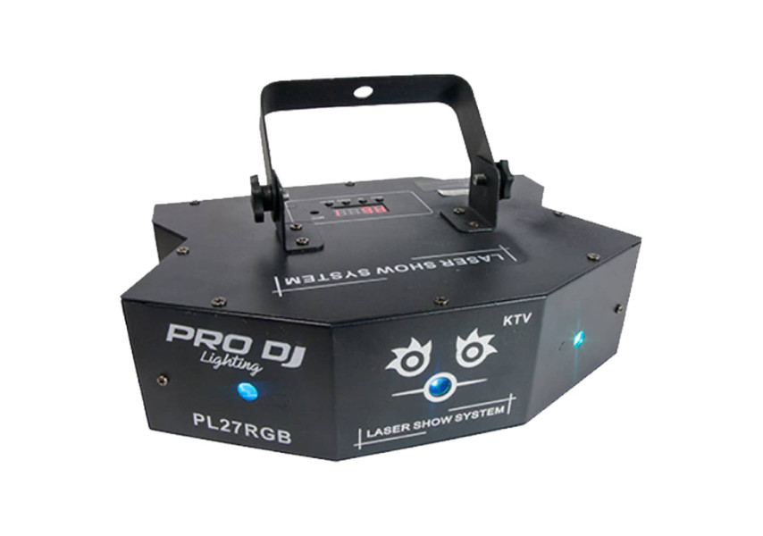 PL27RGB Luz Láser vista de perfil