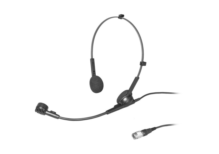 Audio-Technica Pro 8HEcW Mic de Diadema Hipercardioide vista de perfil