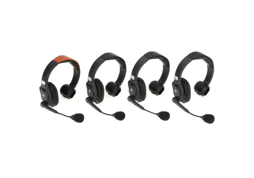 Hollyland Solidcom SE 4S (1.9 GHz) Un Auricular principal y tres auriculares secundarios