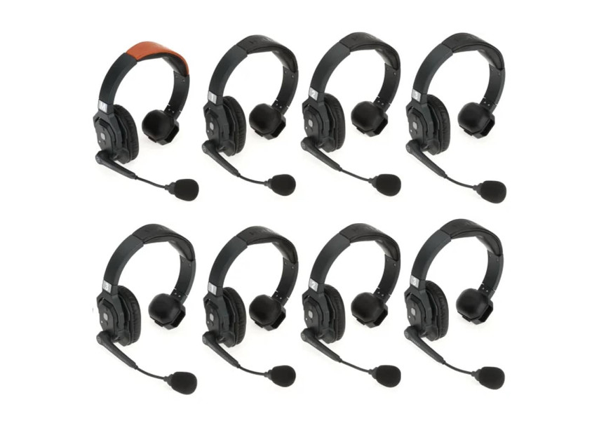 Hollyland Solidcom SE 8S (1.9 GHz) Un Auricular principal y siete auriculares secundarios