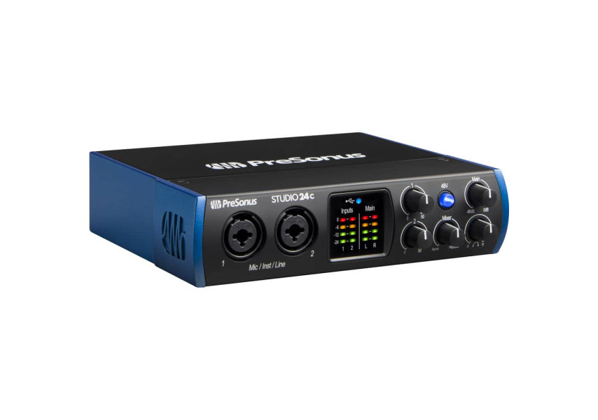 PreSonus Studio 24C Interfaz USB-C vista de perfil