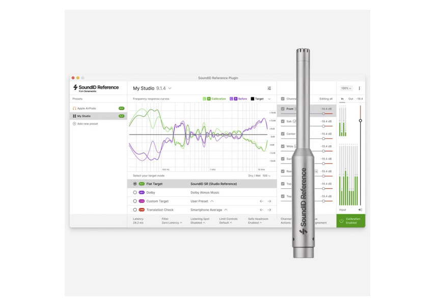 Sound Reference Software de calibración multicanal y micrófono de medición