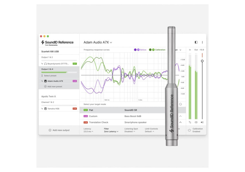 Software de calibración SoundID Reference y micrófono de medición