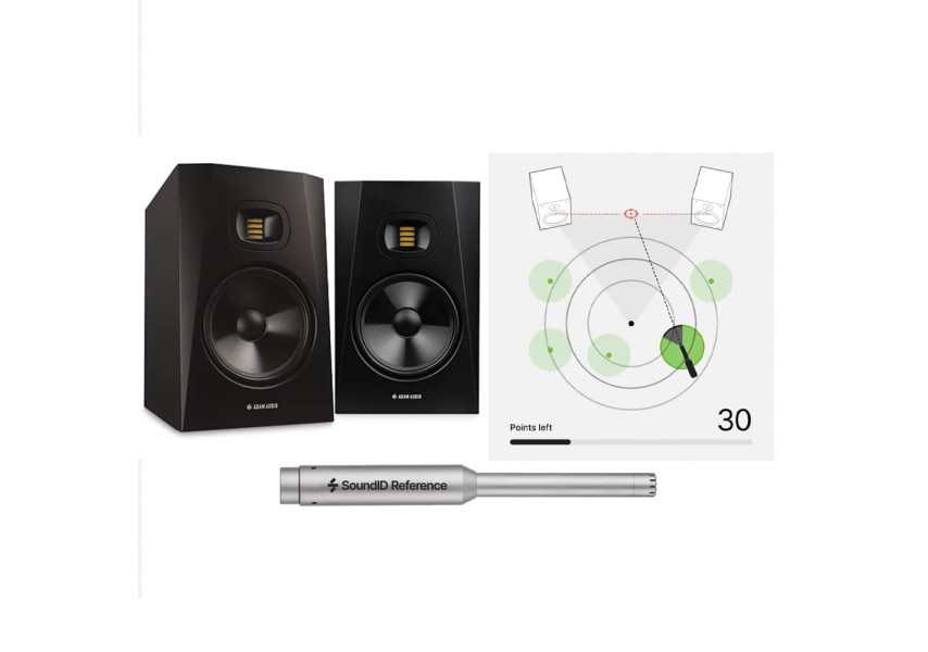 Monitores T8V, SoundID software de calibración y micrófono de medición