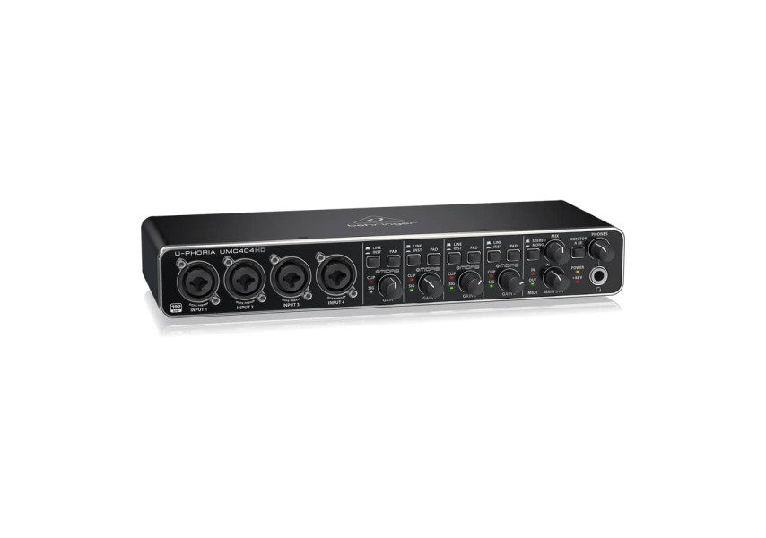 Behringer UMC404HD vista de perfil izqueirdo