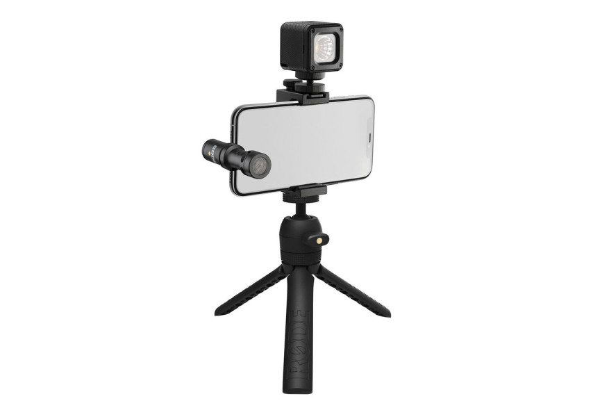 Rode Kit Vlogger USB-C conectado a un smartphone