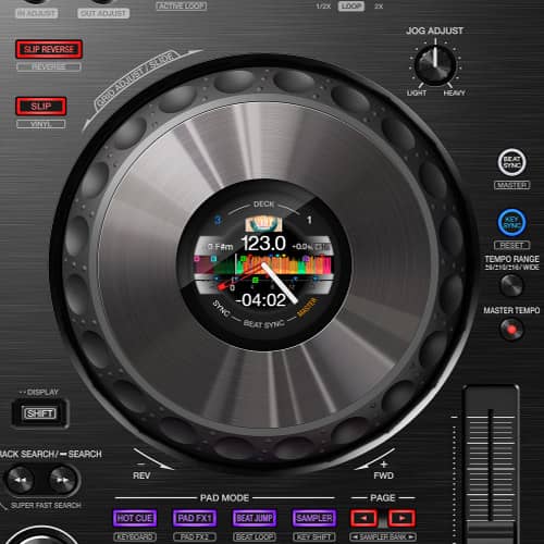 Jog del Pioneer DJ DDJ-800 vista superior