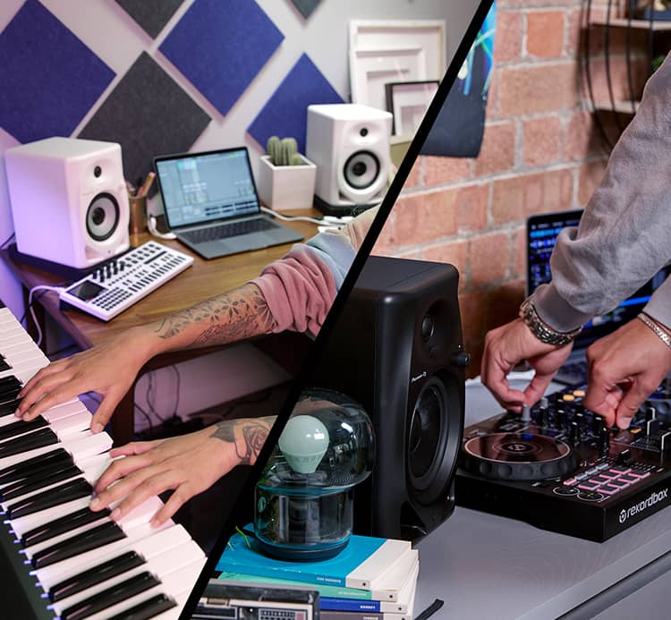 Modo Producción y modo DJ de los Monitores DM-40D-BT
