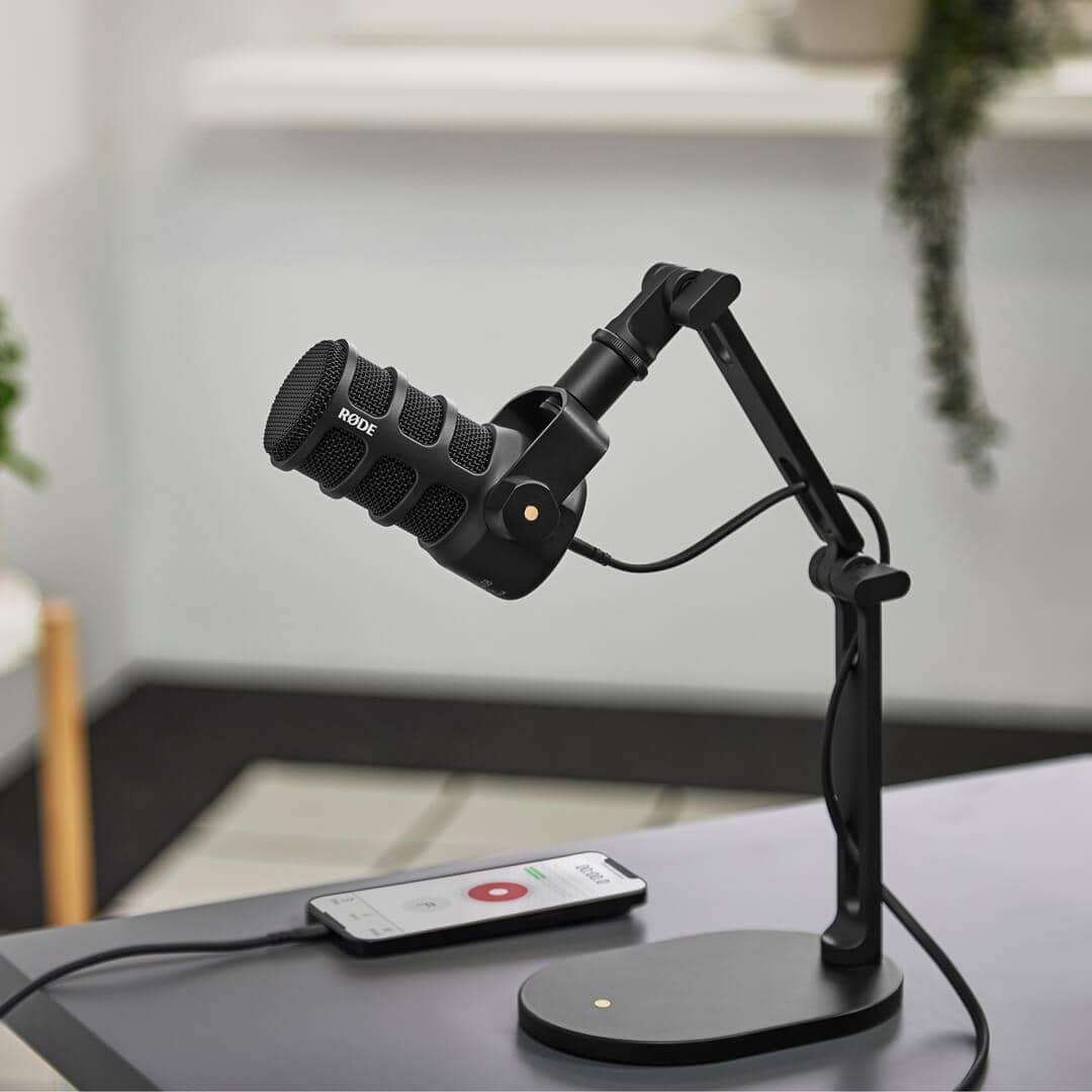 Soporte de sobremesa DS2 con mic PODMIC USB
