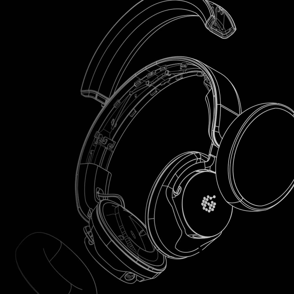 Detalle de los audífonos Adam Audio H200