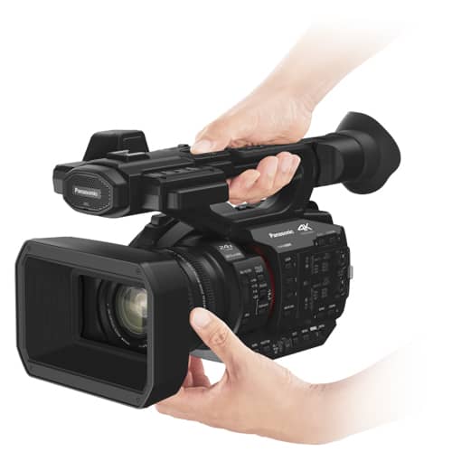Panasonic HC-X20 vista de perfil