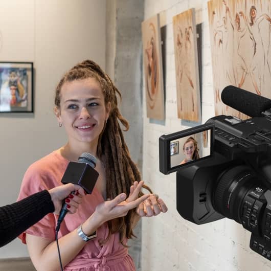 Entrevista a una chica con la Panasonic HC-X20
