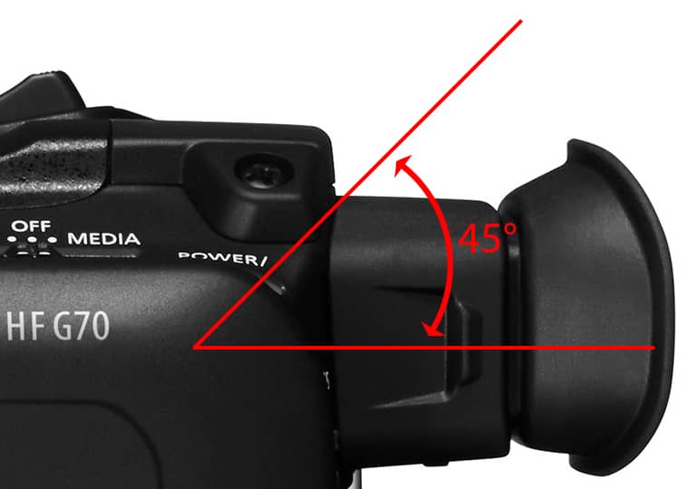Visor de la Videocámara Canon HF G70