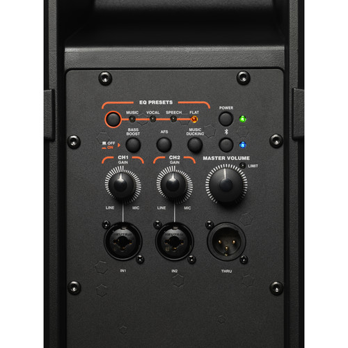IRX108BT Altavoz portátil vista panel posterior
