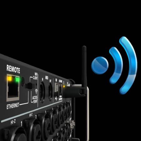 Conexión wifi del Mixer Midas MR18