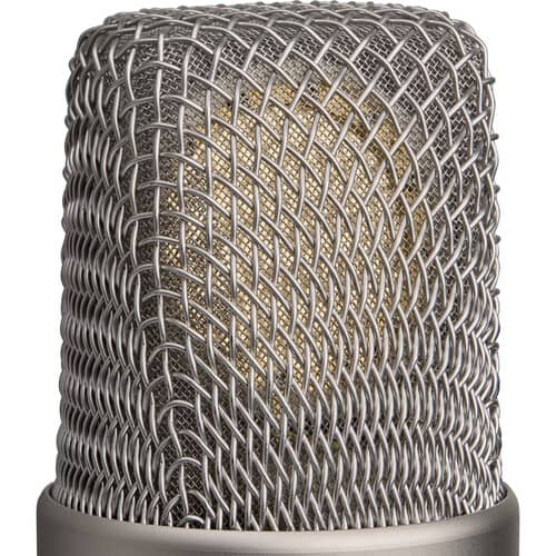 Cápsula de Micrófono NT1 silver de 5ta Gen vista de perfil