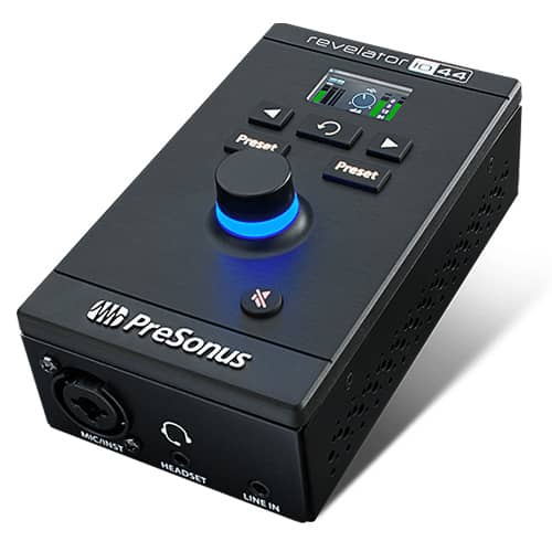 Interface de audio USB REVELATOR IO44 vista de perfil