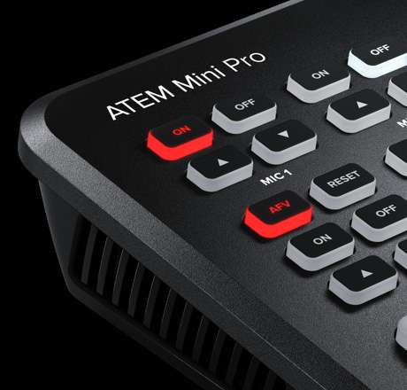 ATEM Mini Pro ISO botones SRC