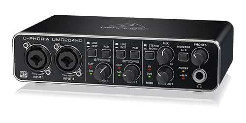 Interface UMC204HD front-right