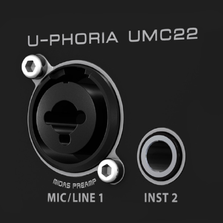 Entrada combo XLR/TRS Interface UMC22